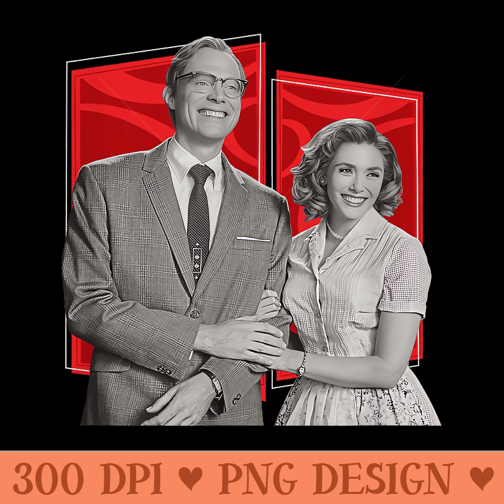 Marvel WandaVision Wanda Vision Red Panel Portraits - Unique PNG Artwork - Bold & Eye Catching