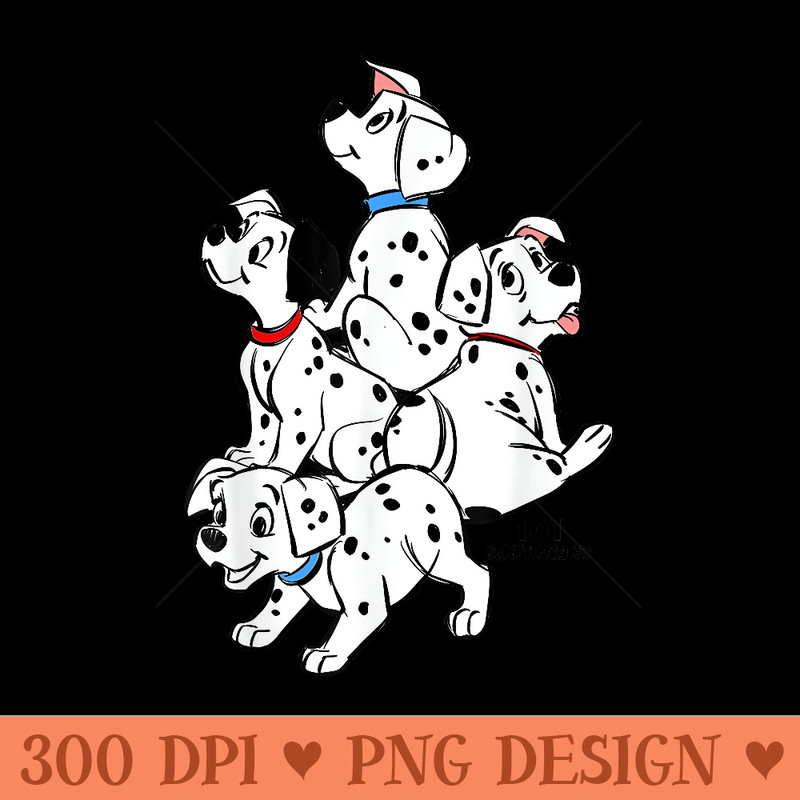 Disney 101 Dalmatians Group Shot Puppies - High Quality PNG Clipart - Lifetime Access To Purchased Files