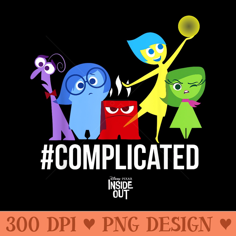Disney Pixar Inside Out Complicated Emotions Group Shot - PNG Templates - Versatile And Customizable Designs