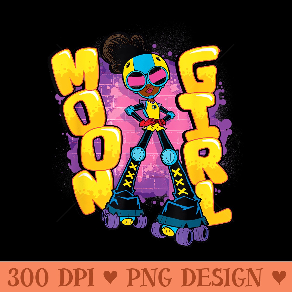 Marvel Moon Girl and Devil Dinosaur Name Street Art Style - Sublimation PNG Designs - Bring Your Designs to Life