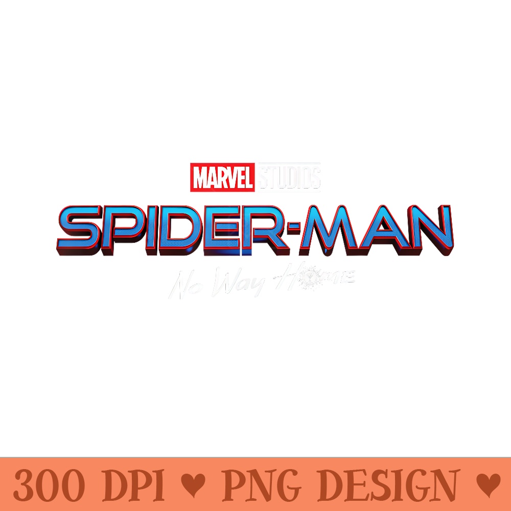 Marvel SpiderMan No Way Home Movie Logo - High Resolution PNG download - Perfect for Sublimation Art