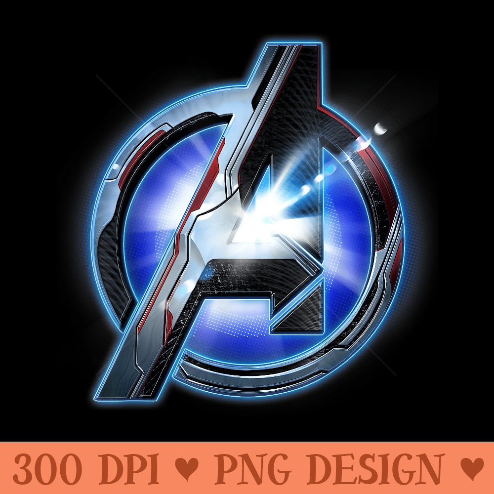 Marvel Avengers Endgame Tech Logo Graphic T - High Quality PNG files - Unlock Vibrant Sublimation Designs