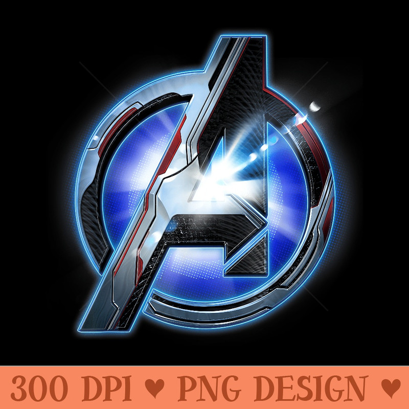 Marvel Avengers Endgame Tech Logo Graphic T - High Quality PNG files - Unlock Vibrant Sublimation Designs