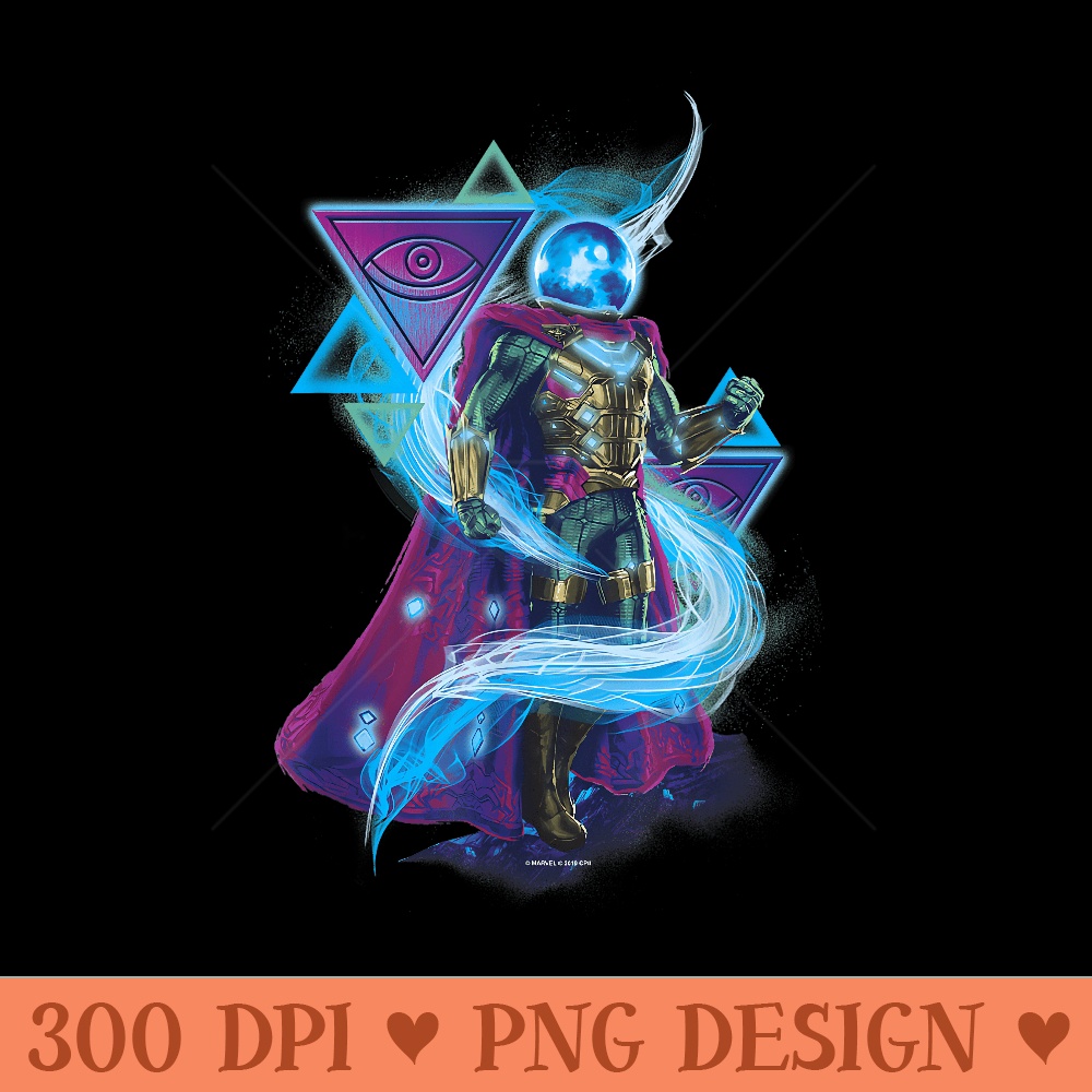 Marvel SpiderMan Far From Home Mysterio Abstract Symbols - Vector PNG download - Perfect for Sublimation Art