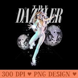 marvel universe classic the dazzler vintage super hero - vector png clipart