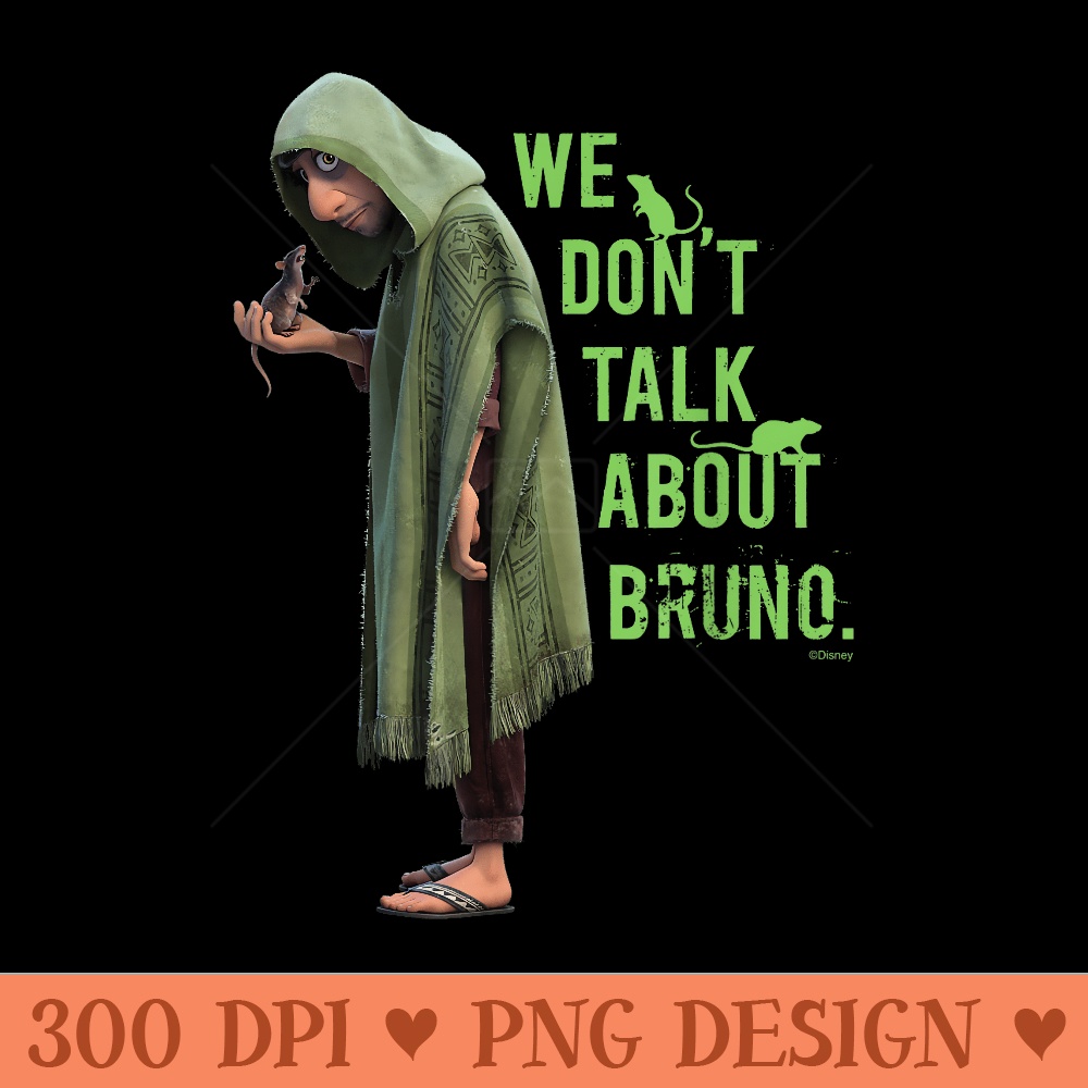 Disney Encanto We Donu2019t Talk About Bruno Dark Half Sleeve - Mug Sublimation PNG - Eco Friendly And Sustainable