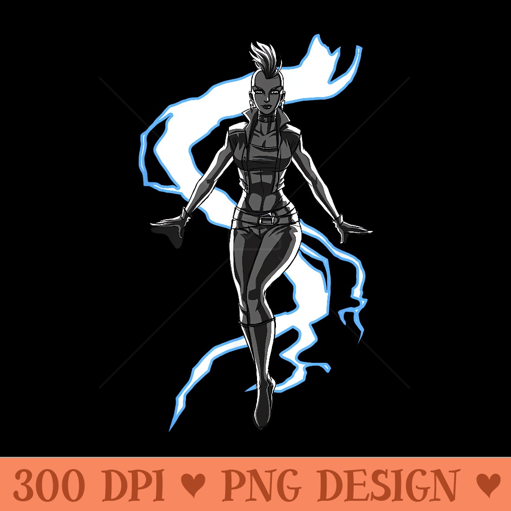 Marvel XMen Striking Lightning Epic Storm Shot - PNG download - Spice Up Your Sublimation Projects