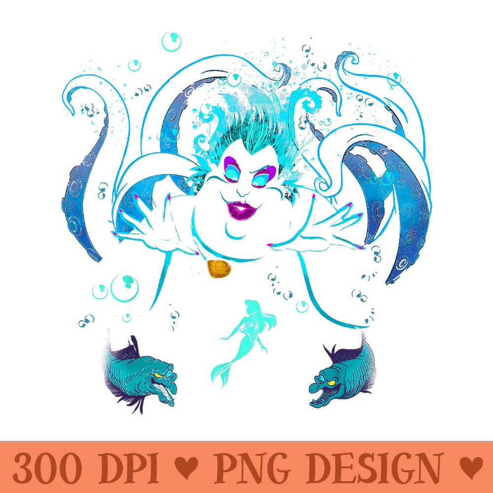 Disney The Little Mermaid Ursula Flotsam And Jetsam - High Resolution PNG image download - Limited Edition And Exclusive Designs