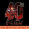 Marvel Iron Man 40th Birthday Action Pose Graphic T - Digital PNG Artwork - Lifetime Access To Purchased Files