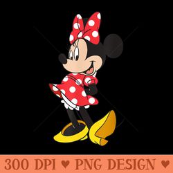 disney minnie mouse classic polka dot pose - clipart png
