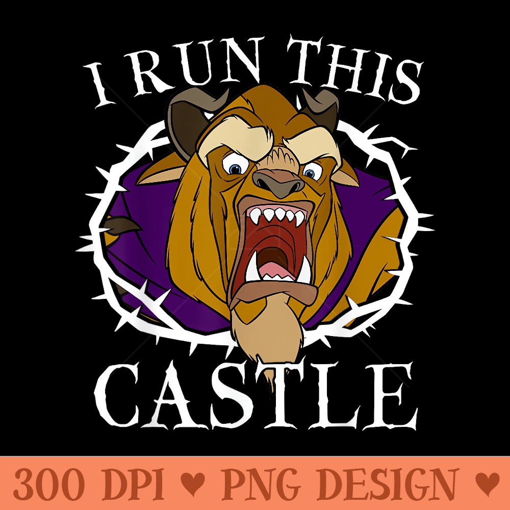 Disney Beauty And The Beast I Run This Castle Thorn Portrait - PNG download with transparent background - Enhance Your Apparel