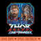Marvel Thor Love and Thunder Thor and Mighty Thor - Design PNG template - Unique And Exclusive Designs