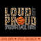 Loud Proud Basketball Mom Leopard Print Cheetah Mom Sport - High Resolution PNG download - Perfect for Sublimation Art