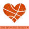 Basketball Heart Funny Basketball Player Mom - PNG download with transparent background - Spice Up Your Sublimation Projects