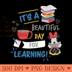 disney minnie mouse beautiful day for learning teacheru2019s day - png clipart