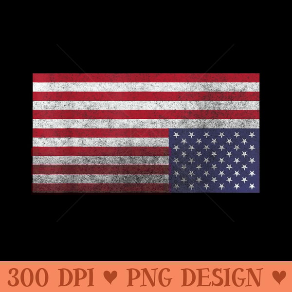 American Flag Upside Down - Digital PNG Artwork - Spice Up Your Sublimation Projects