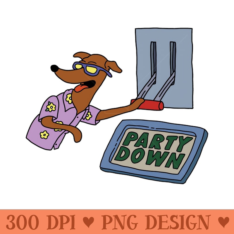 PARTY DOWN - Vector PNG Clipart - Spice Up Your Sublimation Projects