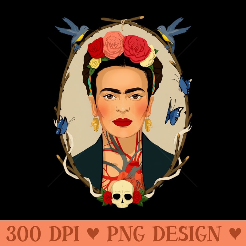 Frida - High Resolution PNG Designs - Bring Your Designs to Life