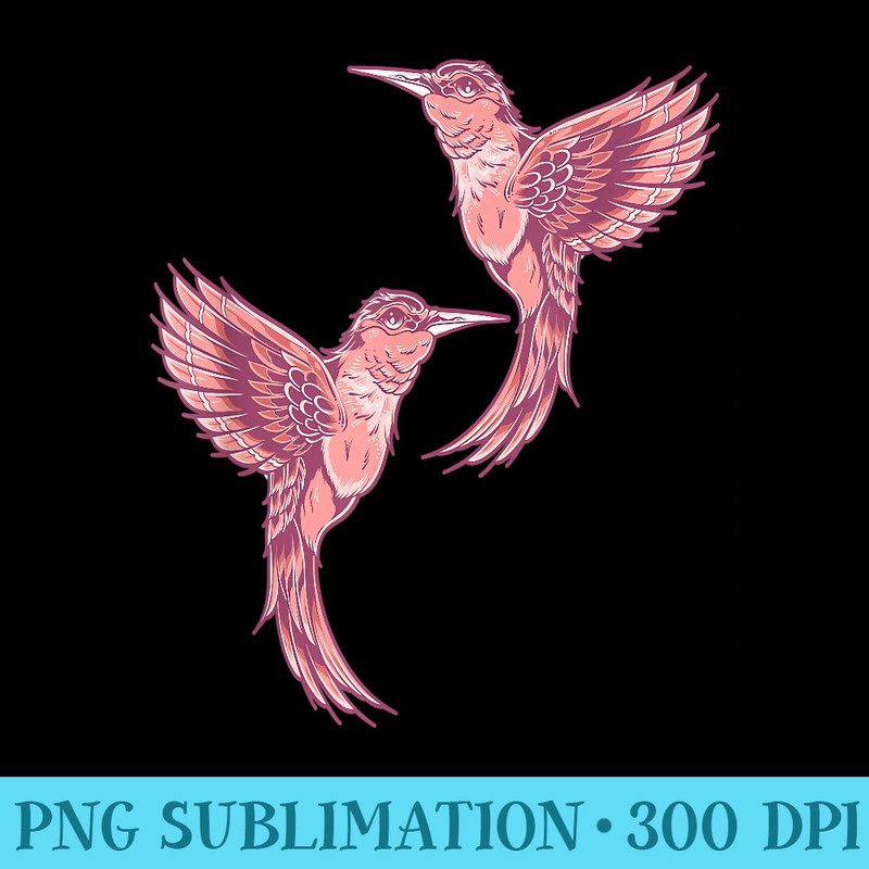 Hummingbird Colorful Birds Lovers - Sublimation clipart PNG - Revolutionize Your Designs