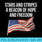 4. July USA stars and stripes a beacon of hope and freedom Premium - Blank Shirt Template PNG - Revolutionize Your Designs