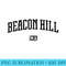 Beacon Hill Massachusetts Raglan Baseball - Shirt Illustration PNG - Spice Up Your Sublimation Projects