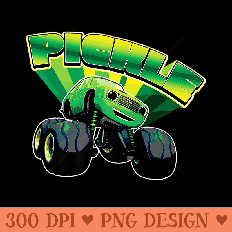 Blaze and the Monster Machines Pickle Badge Premium - High Quality PNG Files - Perfect for Sublimation Mastery