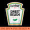 Sweet Relish DIY Halloween Condiment Green Pickle - PNG download for graphic design - Versatile And Customizable Designs