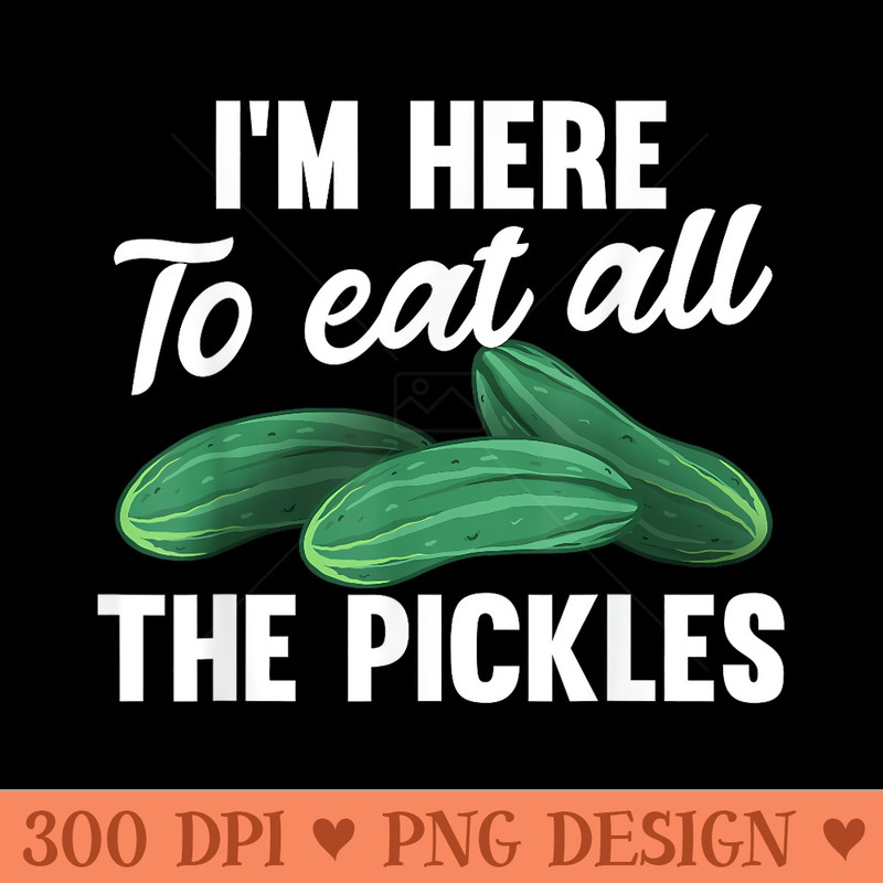 Cool Pickle Art For Pickled Cucumber Lovers - Modern PNG designs - Perfect for Creative Projects