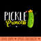 Pickle Princess Dill Pickle Cucumber - Vector PNG Clipart - Bold & Eye Catching