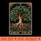 Arbor Day Every Day Tree Tarot Nature Lover Environmentalist - PNG Clipart - Bring Your Designs to Life