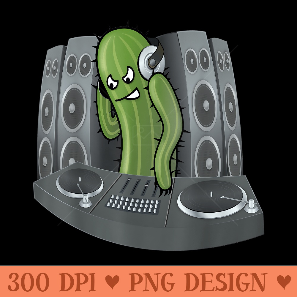 COOL PICKLE DJ TSHIRT I ELECTRONIC DJ MUSIC - PNG download for graphic design - Quick And Seamless Download Process