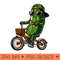 Pickle Gold Chain Bicycle Gangsta Hustle Hip Hop Rap Swag - Digital PNG Artwork - Bring Your Designs to Life
