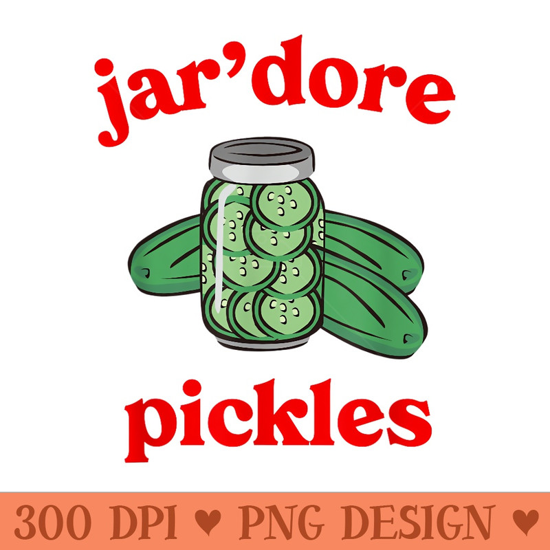 JARDORE Pickles Dill Pickle Lover Half Sour gherkins French - High Resolution PNG image download - High Resolution And Print Ready Designs
