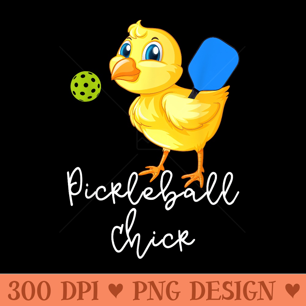 Pickleball Chick Cute Womens Pickle Ball - Digital PNG Artwork - Perfect for Creative Projects