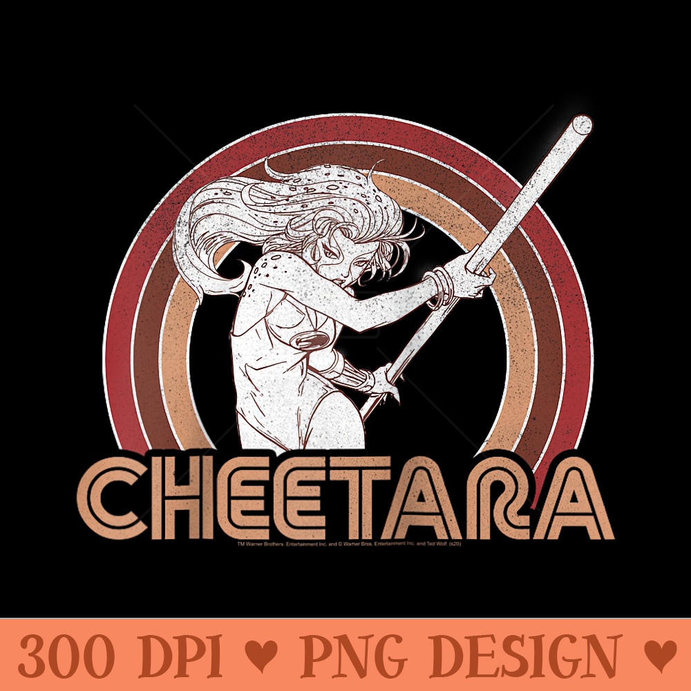 ThunderCats Cheetara Retro Rainbow Raglan Baseball - PNG Download - Create with Confidence