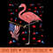 USA Independence Day July 4th American Flag Pink Flamingo - Vector PNG Clipart - Transform Your Sublimation Creations