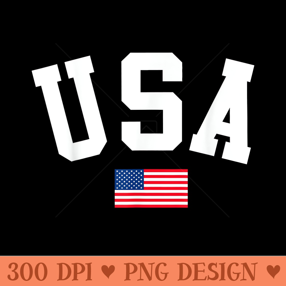 USA American Flag Patriotic 4th of July - Vector PNG Clipart - Instant Access To Downloadable Files