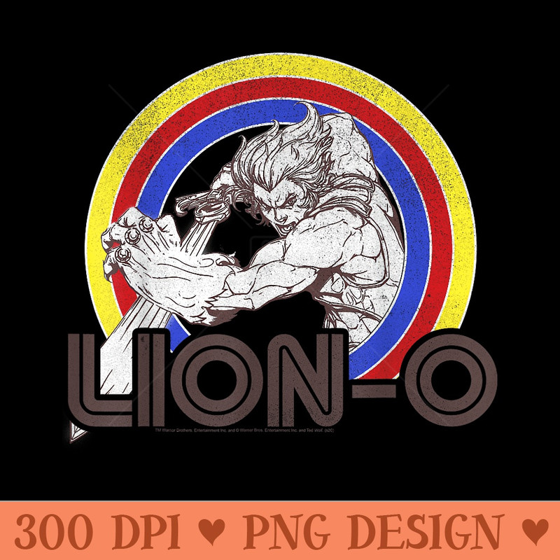ThunderCats LionO Retro Rainbow - High Quality PNG Clipart - Spice Up Your Sublimation Projects