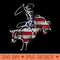 American Rodeo Bull riding Retro grunge USA Vintage Flag - High Resolution PNG image download - Create with Confidence