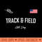 Track and Field  TRACK FIELD ALL DAY USA Flag - Beautiful PNG download - Transform Your Sublimation Creations
