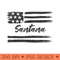 Santana Personalized Name, Stars and Stripes, USA Flag - PNG clipart download - Transform Your Sublimation Creations