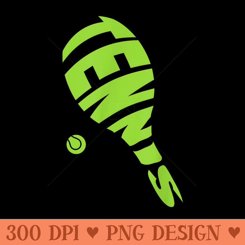 Tennis Racket and Tennis Ball Tennis Graphic - PNG Templates - Bold & Eye Catching