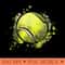 Tennis ball for sports and tennis lover for christmas - Digital PNG Downloads - Transform Your Sublimation Creations