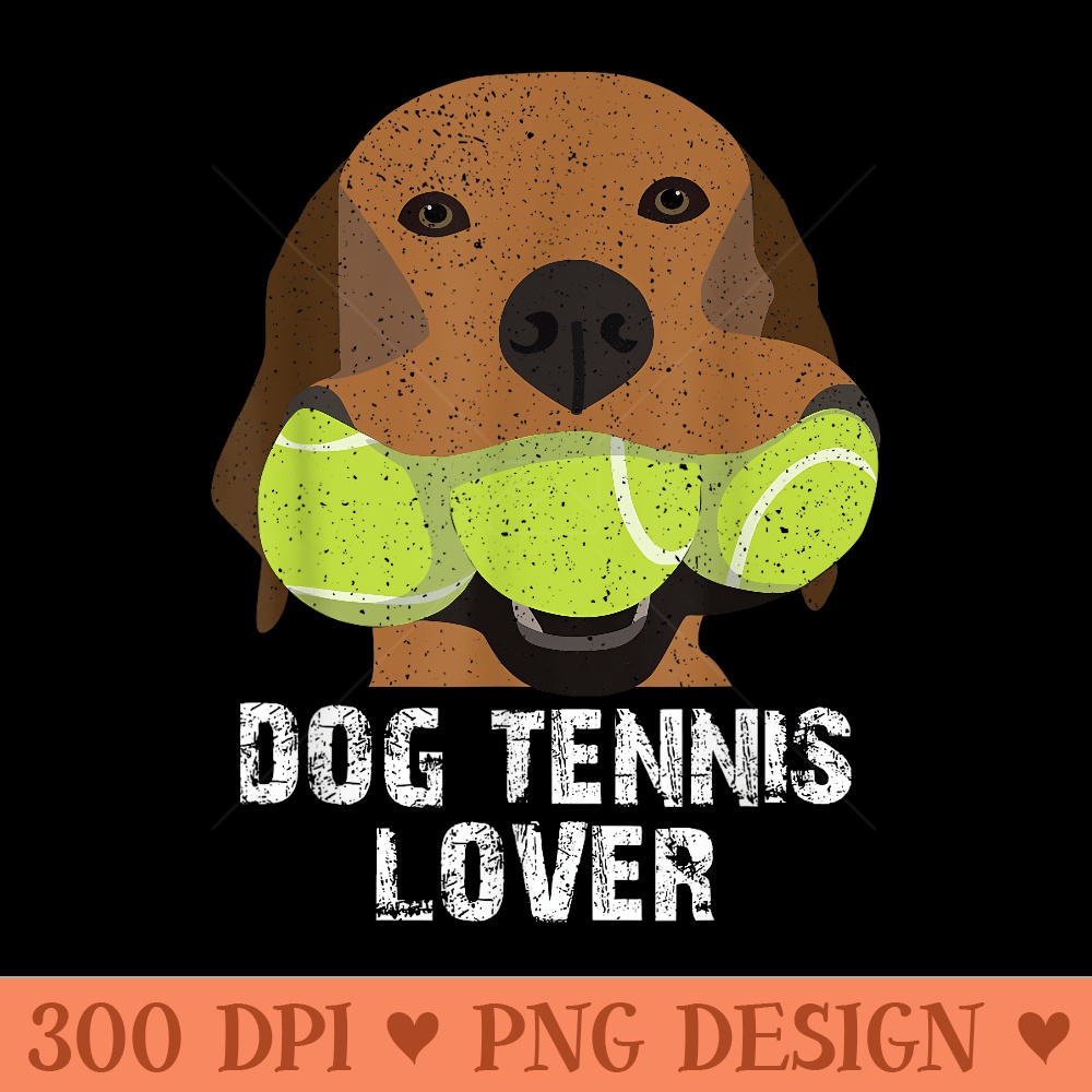 Dog tennis lover tennis balls - PNG download with transparent background - Unique And Exclusive Designs