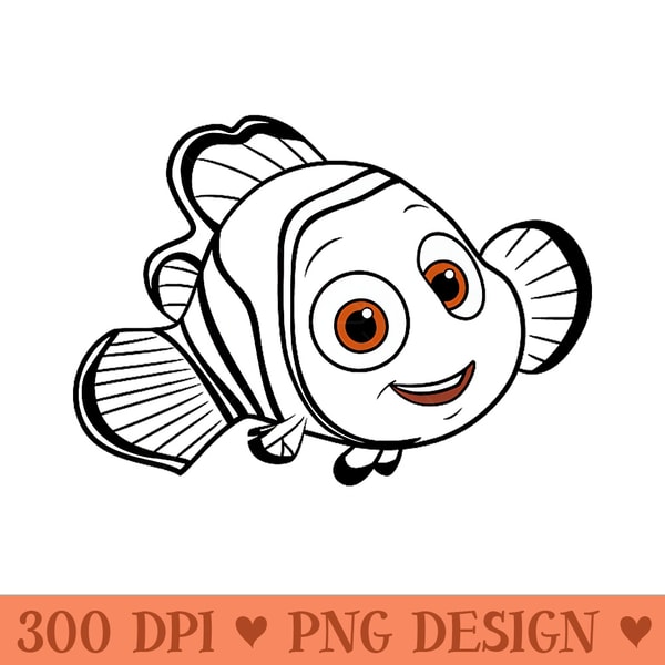Disney Pixar Finding Dory Transparent Nemo Big Face Wave Premium - High Quality PNG Files - Trendsetting And Modern Collections