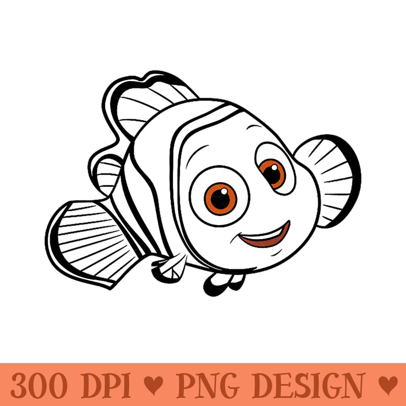 Disney Pixar Finding Dory Transparent Nemo Big Face Wave Premium - High Quality PNG Files - Trendsetting And Modern Collections