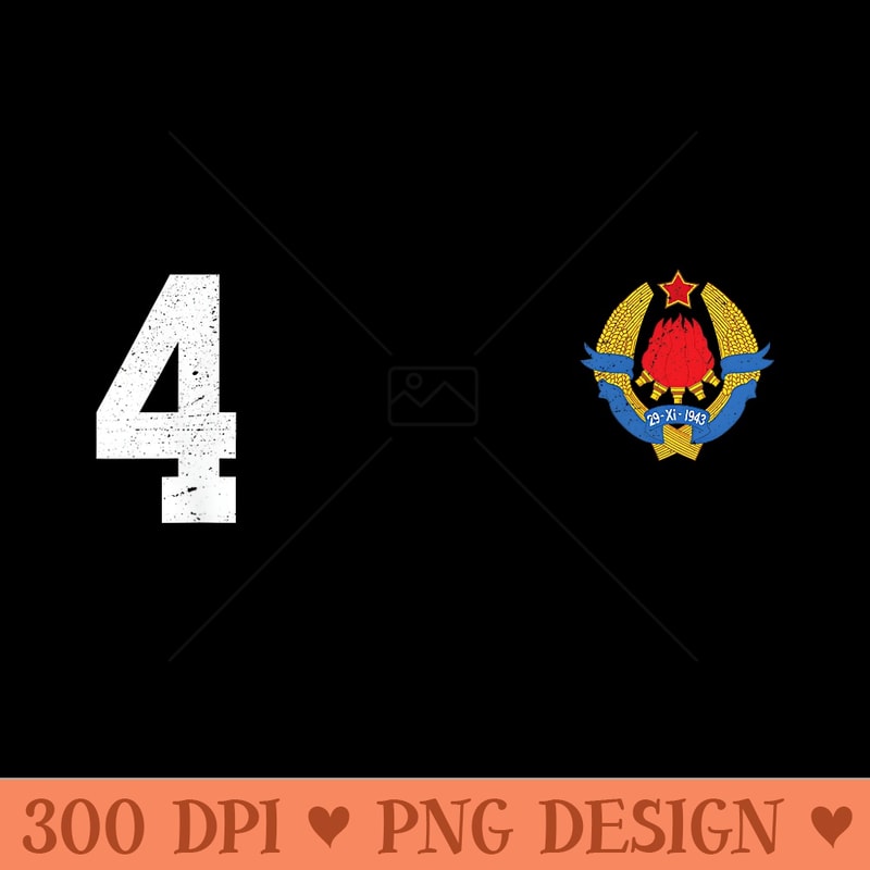 Yugoslavia or Jugoslavija for Football Soccer Fans - Design PNG template - Transform Your Sublimation Creations