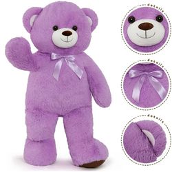 41 Giant Teddy Bear Stuffed Animal Big Teddy Bear Plush Toy , Purple