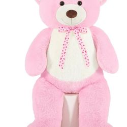 47 Big Teddy Bear Giant Stuffed Animal Plush Soft Toy ,Pink