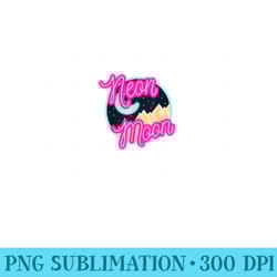 neon moon retro western 80s 90s country - png art files